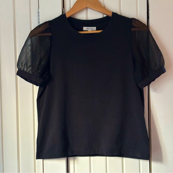 Madewell Elevated Basic Black Tee - Picture 2 of 9